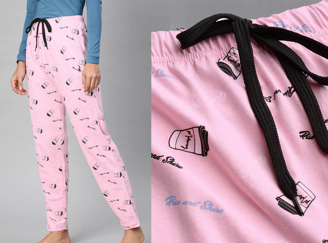 Ladies Allover Printed Pajamas